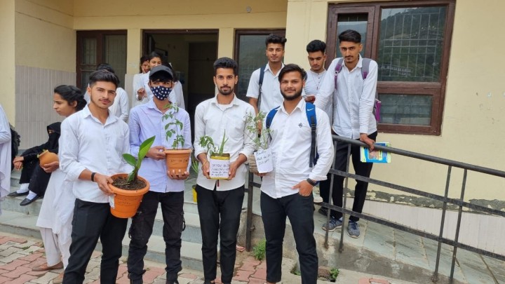 GOVERNMENT DEGREE COLLEGE, CHENANI CELEBRATES THE WORLD EARTH DAY