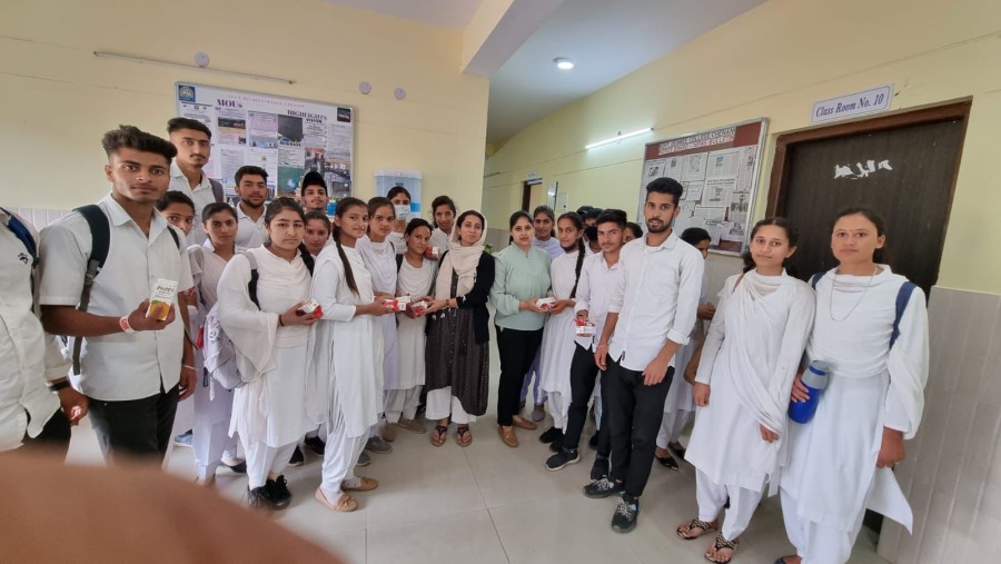 GOVERNMENT DEGREE COLLEGE, CHENANI CELEBRATES THE WORLD EARTH DAY